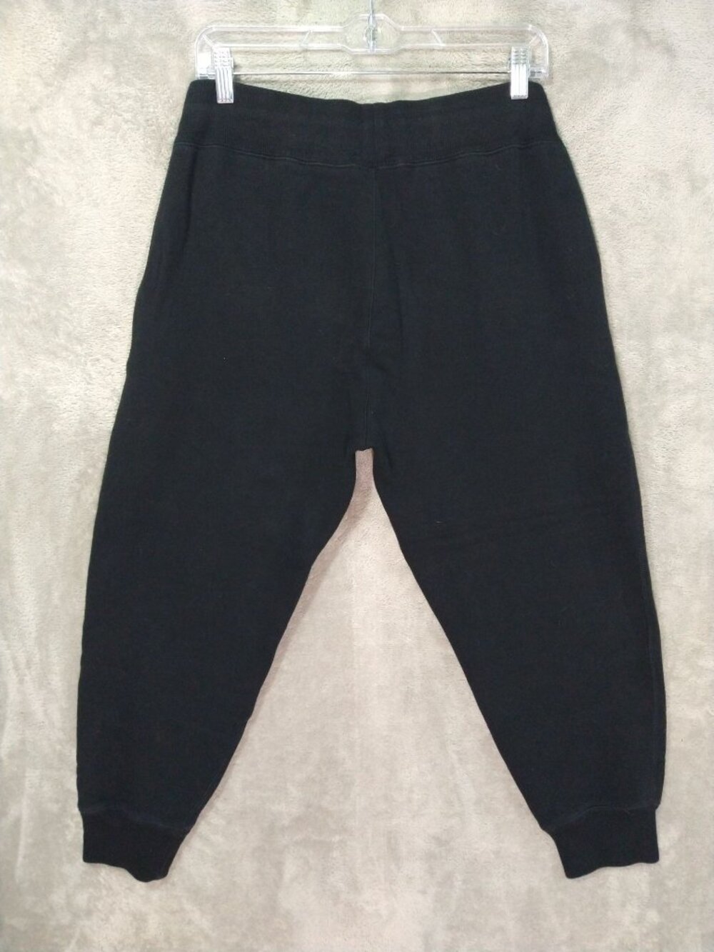 Polo Ralph Lauren Joggers Pants Mens Medium Black Elastic Waist Drawstring Pony - Picture 2 of 10